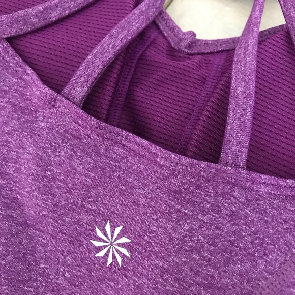 Athleta Equator Tank Top Sports Bra Purple XXS - Picture 7 of 14
